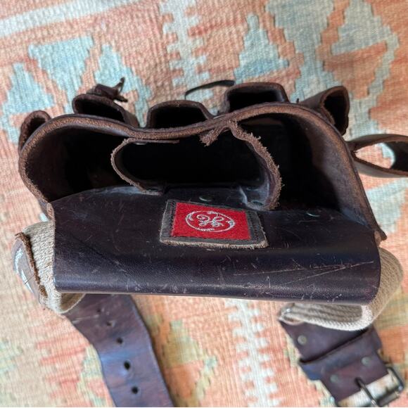 Vintage GE Leather Utility Tool Belt Made in Mexico CC-526-GE Weyerhaeuser Belt - Picture 4 of 14